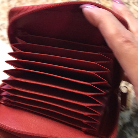 Red Leather Wallet - Picture 3 of 4